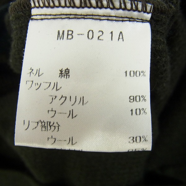 実際に弊社で買取させて頂いたCelt&Cobra/ケルト&コブラ レイヤード 素材切替えシャツ/XSの画像 3枚目