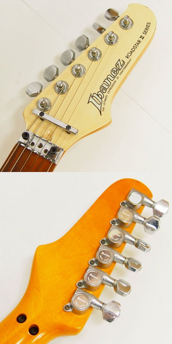 実際に弊社で買取させて頂いた★【型番不明】Ibanez/アイバニーズ ROADSTAR Ⅱシリーズ エレキギター ナット欠品の画像 1枚目