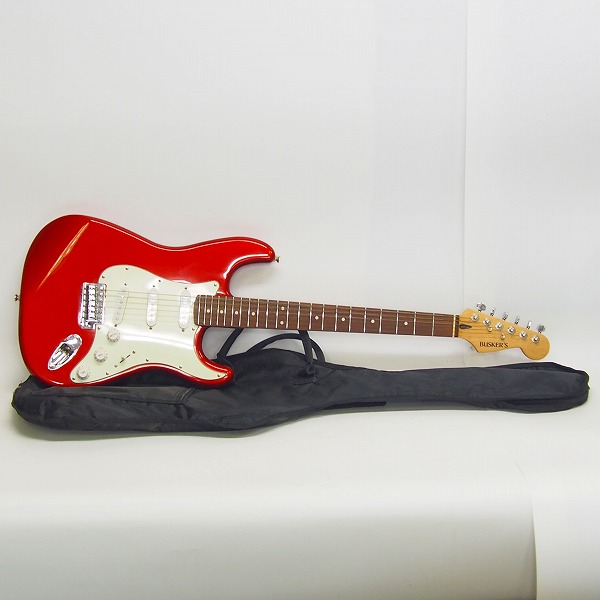 実際に弊社で買取させて頂いた★【動作確認済】BUSKER'S/バスカーズ ストラトタイプ ケース付き