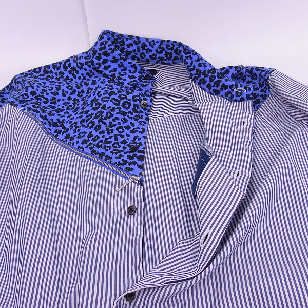 実際に弊社で買取させて頂いたDIET BUTCHER SLIM SKIN/ダイエットブッチャー スリムスキン レオパード ジッパーロングシャツ/2の画像 3枚目