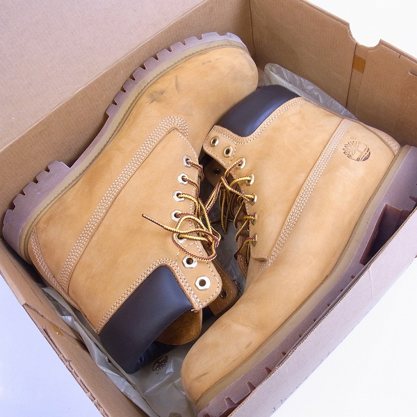 実際に弊社で買取させて頂いたTimberland/ティンバーランド プレミアムブーツ ウィートヌバック 10061/10の画像 7枚目