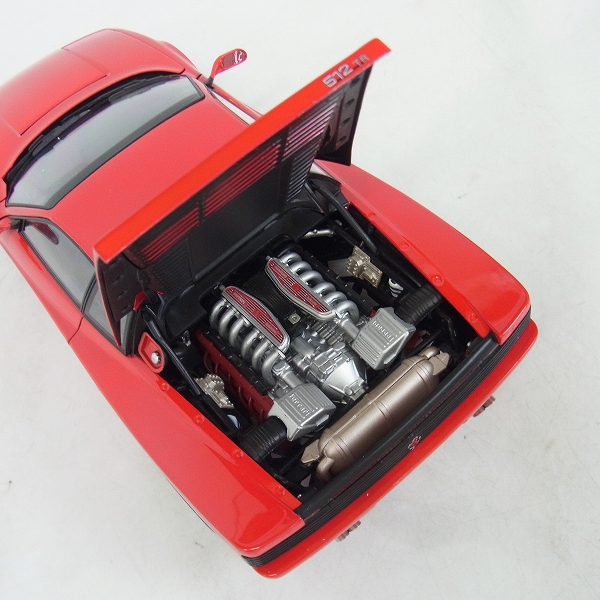 実際に弊社で買取させて頂いたKYOSHO/京商 1/18 フェラーリ 512TR レッド ダイキャストミニカー No.08423Rの画像 4枚目