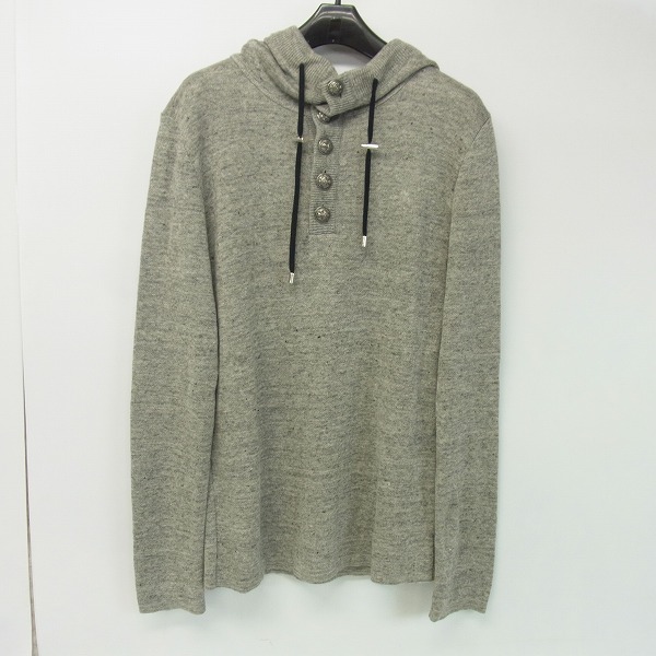 実際に弊社で買取させて頂いた【未使用】BALMAIN/バルマン PULL A CAPUCHE パーカー 61M670D387/S