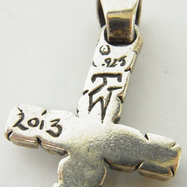 実際に弊社で買取させて頂いたTRAVIS WALKER/トラヴィスワーカー クロスモチーフ ルビー ネックレストップの画像 4枚目