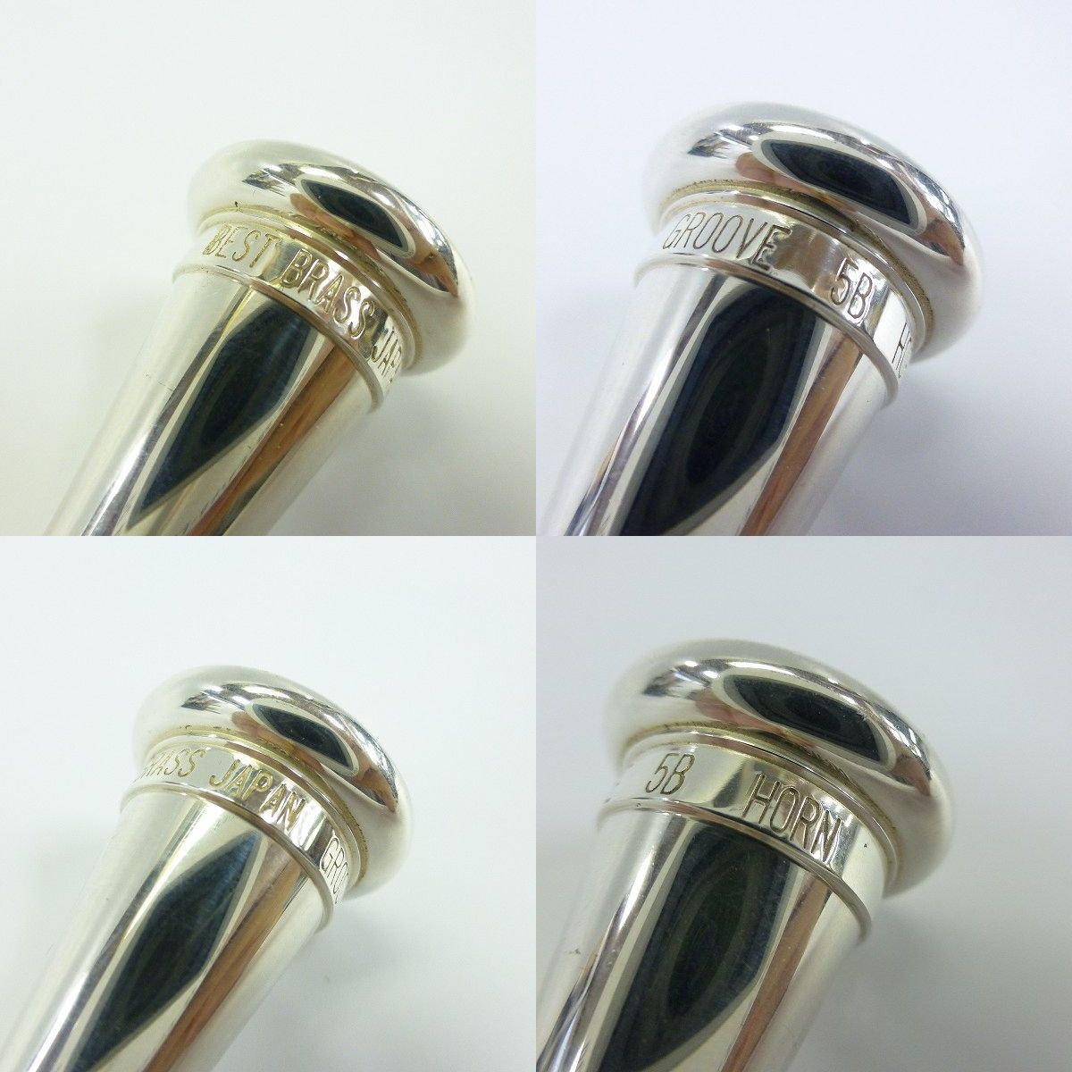 実際に弊社で買取させて頂いたBEST BRASS/ベストブラス GROOVE/グルーヴ 5B SILVER PLATED HORN/ホルン用 マウスピースの画像 2枚目