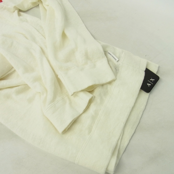 実際に弊社で買取させて頂いた【未使用】ARMANI EXCHANGE/アルマーニエクスチェンジ LINEN SIMPLE STRIPE V-NECK SWEATER 3YZM1N-ZMG1Z/XLの画像 6枚目
