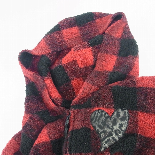 実際に弊社で買取させて頂いたRoen/ロエン HIROMU TAKAHARA 16AW LONG CHECK PK -02RED-/パーカー/Lの画像 5枚目