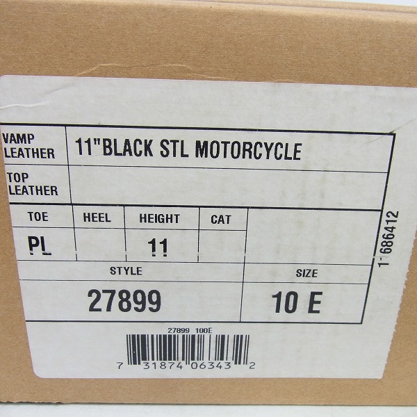 実際に弊社で買取させて頂いたCHIPPEWA/チペワ 11''BLACK STL MOTORCYCLE エンジニアブーツ 27899/10Eの画像 9枚目