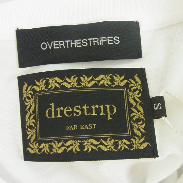 実際に弊社で買取させて頂いた【未使用】drestripドレストリップ × オーバーザストライプス プリントTシャツ ホワイト Sの画像 2枚目