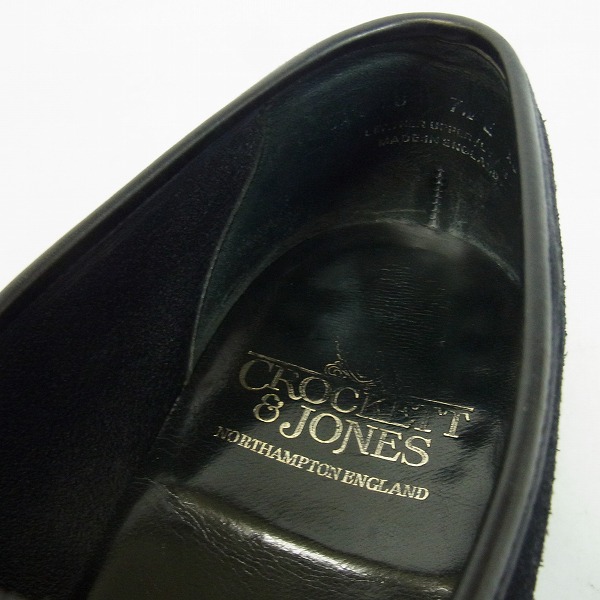 実際に弊社で買取させて頂いたCROCKETT&JONES クロケット&ジョーンズ RICHMOND リッチモンド ラスト314 スエード ローファー/7.5Eの画像 4枚目