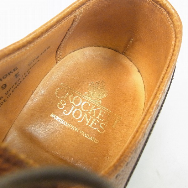 実際に弊社で買取させて頂いたCROCKETT&JONES/クロケット&ジョーンズ PEMBROKE/ペンブローク パンチングレザーシューズ/9Eの画像 4枚目