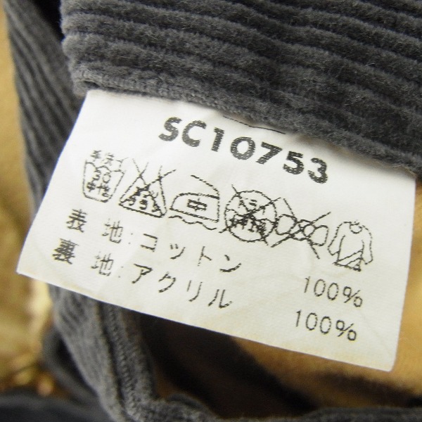 実際に弊社で買取させて頂いたSUGAR CANE/シュガーケーン ボア コーデュロイジャケット/Lの画像 3枚目