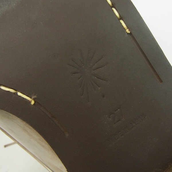 実際に弊社で買取させて頂いたMIHARAYASUHIRO/ミハラヤスヒロ ペイントカラー シューズ グレー 73251500 27.0の画像 5枚目