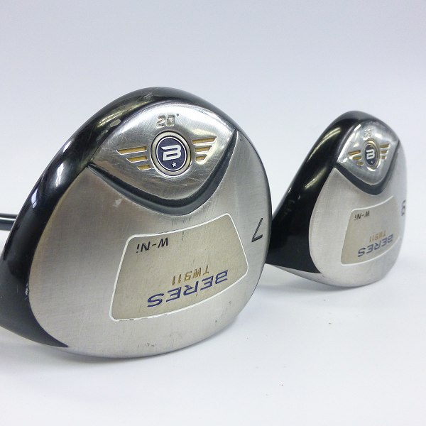 実際に弊社で買取させて頂いた★HONMA/本間ゴルフ フェアウェイウッド2本セット BERES TW911 W-Ni 7W/9W Sフレックスの画像 3枚目