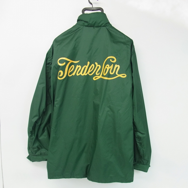 実際に弊社で買取させて頂いたTENDERLOIN/テンダーロイン 17AW T-NYLON COACH JKT/ナイロンコーチジャケット 緑/XLの画像 1枚目