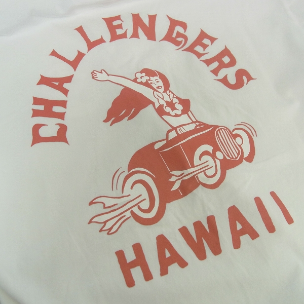 実際に弊社で買取させて頂いたCHALLENGER/チャレンジャー HAWAII フラガール 半袖Tシャツ/Lの画像 5枚目