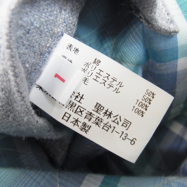 実際に弊社で買取させて頂いたBLUE BLUE/ブルーブルー original recycle denim fiber ジップアップパーカー S/M 2点セットの画像 3枚目