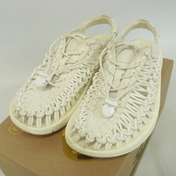 実際に弊社で買取させて頂いたKEEN/キーン UNEEK スターホワイト 編み込みサンダル 1014098/25.5