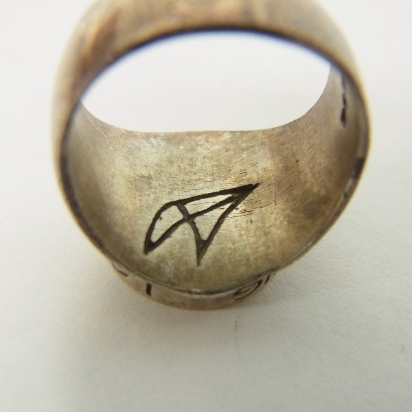 実際に弊社で買取させて頂いたCRAZY PIG DESIGNS/クレイジーピッグ Round CPD LOGO ロゴ印台リング/11号の画像 4枚目