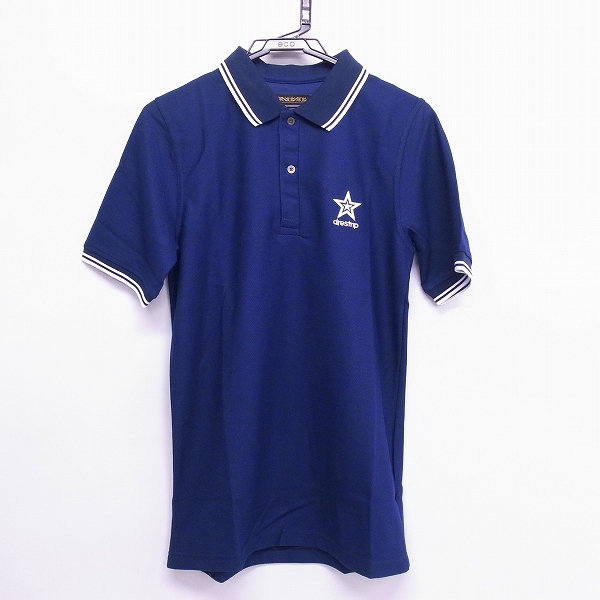 実際に弊社で買取させて頂いた【未使用】drestrip/ドレストリップ ワンポイント スターロゴ 刺繍 ポロシャツ ネイビー/3