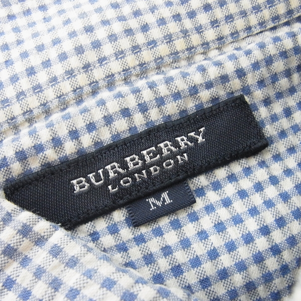 実際に弊社で買取させて頂いたBURBERRY/バーバリーロンドン 半袖チェックシャツ/Mの画像 2枚目