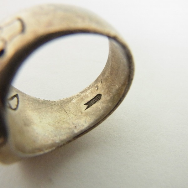 実際に弊社で買取させて頂いたCRAZY PIG DESIGNS/クレイジーピッグ Round CPD LOGO ロゴ印台リング/11号の画像 5枚目