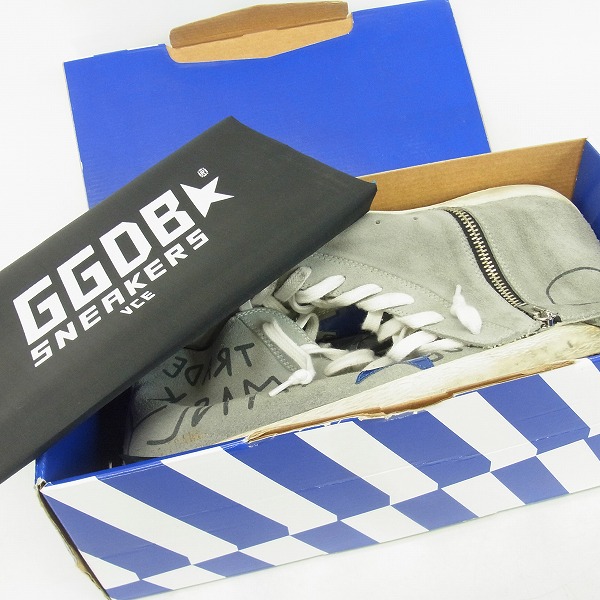 実際に弊社で買取させて頂いたGOLDEN GOOSE/ゴールデングース FRANCY/フランシー ハイカットスニーカー G29MS591.A34/42の画像 7枚目