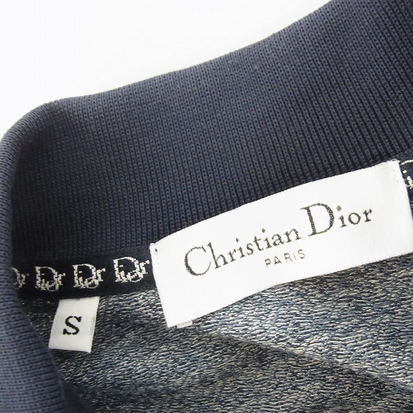 実際に弊社で買取させて頂いたChristian Dior/クリスチャンディオール 総柄ポロシャツ/Sの画像 2枚目