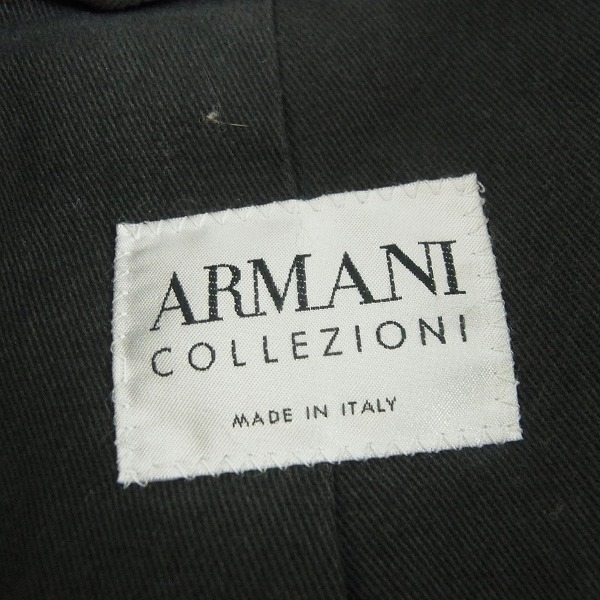 実際に弊社で買取させて頂いたarmani collezioni/アルマーニ コレツィオーニ カーフスキン シングルレザージャケット/Lの画像 2枚目