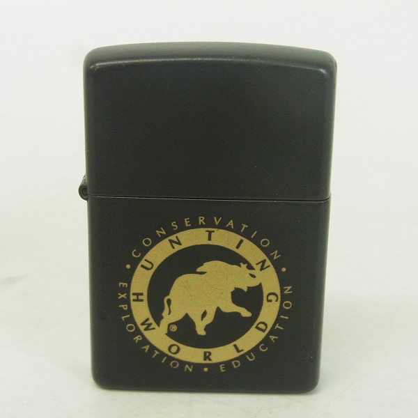 実際に弊社で買取させて頂いたZIPPO/ジッポー HUNTING WORLD/ハンティングワールド マット加工/2000年製 