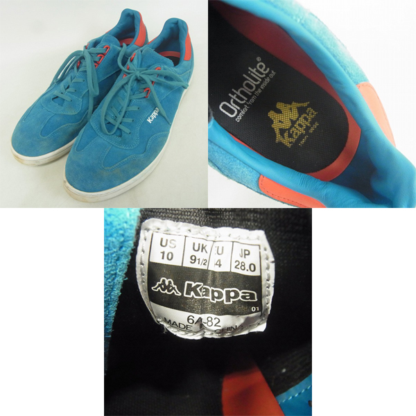 実際に弊社で買取させて頂いたKappa/カッパ レザー/スエード ローカットスニーカー/28/4点セットの画像 4枚目