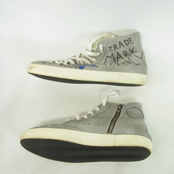 実際に弊社で買取させて頂いたGOLDEN GOOSE/ゴールデングース FRANCY/フランシー ハイカットスニーカー G29MS591.A34/42の画像 3枚目