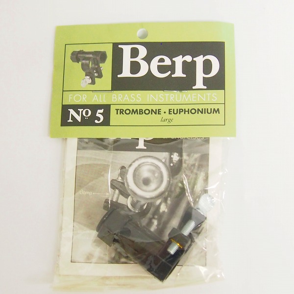 実際に弊社で買取させて頂いた【詳細不明/未使用】Berp/バープ バズィング練習器具 ラージ No5 2点セット トロンボーン/ユーフォニアムの画像 1枚目