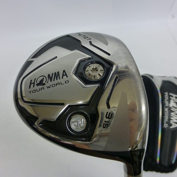 実際に弊社で買取させて頂いた★HONMA/本間ゴルフ フェアウェイウッド TOUR WORLD TW727 3W/15° Xフレックス