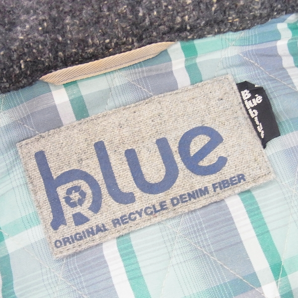 実際に弊社で買取させて頂いたBLUE BLUE/ブルーブルー original recycle denim fiber ジップアップパーカー S/M 2点セットの画像 2枚目