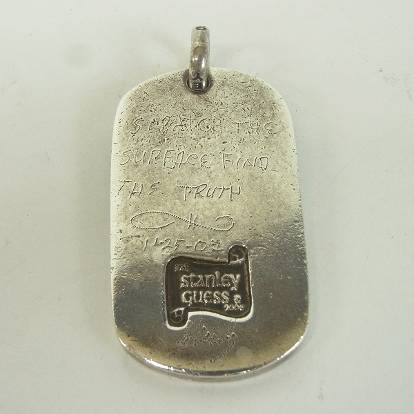 実際に弊社で買取させて頂いた【ギャラ付】STANLEY GUESS/スタンリーゲス ラージウッドドッグタグ #33の画像 2枚目