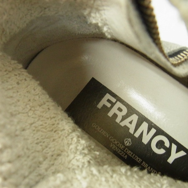 実際に弊社で買取させて頂いたGOLDEN GOOSE/ゴールデングース FRANCY/フランシー ハイカットスニーカー G29MS591.A34/42の画像 4枚目
