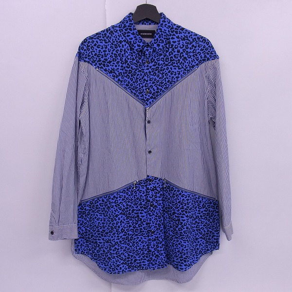 実際に弊社で買取させて頂いたDIET BUTCHER SLIM SKIN/ダイエットブッチャー スリムスキン レオパード ジッパーロングシャツ/2