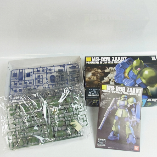 実際に弊社で買取させて頂いた【未組立】バンダイ HG 1/144 機動戦士ガンダム ザクI/量産型ザク/シャア専用ザク ガンプラ 3点セットの画像 2枚目