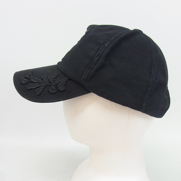 実際に弊社で買取させて頂いたlucien pellat-finet/ルシアンペラフィネ スカル刺繍キャップ/帽子の画像 2枚目