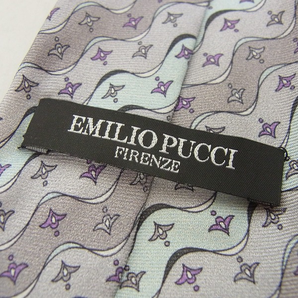実際に弊社で買取させて頂いたEmilio Pucci/エミリオプッチ 総柄 ネクタイ 2点セットの画像 1枚目