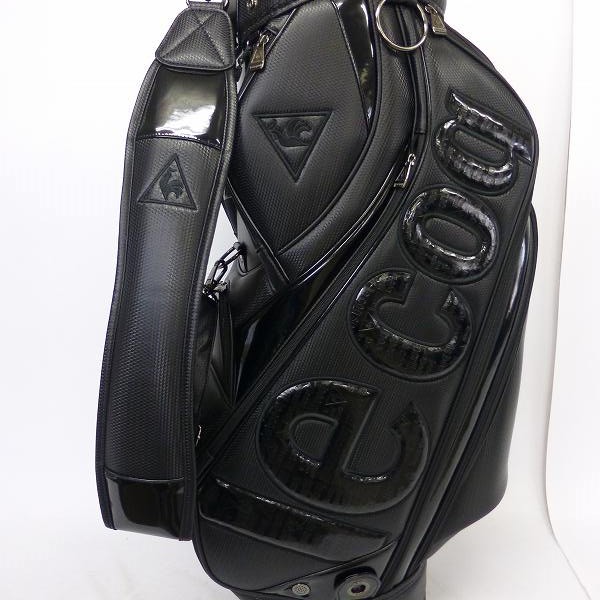 実際に弊社で買取させて頂いた★le coq sportif/ル・コック 6分割キャディバッグ XQQ12280L ブラックの画像 6枚目