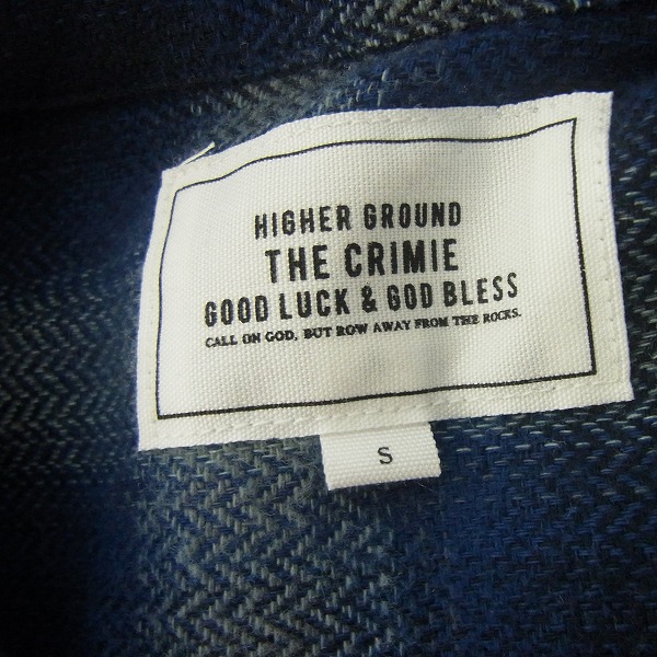 実際に弊社で買取させて頂いたTHE CRIMIE/クライミー オープンカラー 半袖 チェックシャツ/Sの画像 2枚目