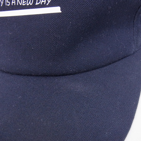 実際に弊社で買取させて頂いたCA4LA/カシラ EVERY DAY IS A NEW DAY キャップ ネイビーの画像 7枚目