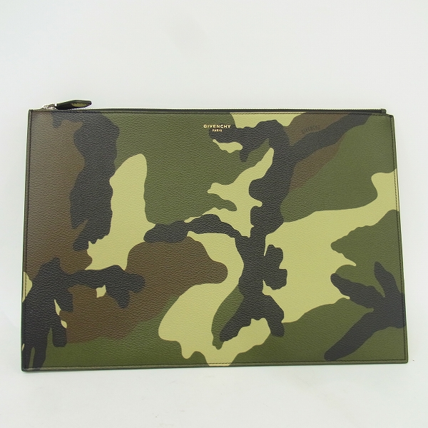 実際に弊社で買取させて頂いたGIVENCHY/ジバンシー カモフラージュ柄 レザー クラッチバッグ
