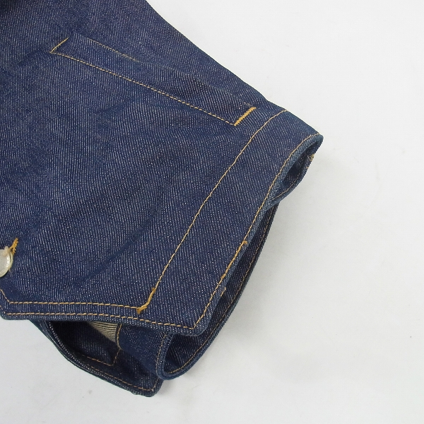 実際に弊社で買取させて頂いたBACKBONE THE USA/バックボーン センターボタン デニムベスト/36の画像 6枚目