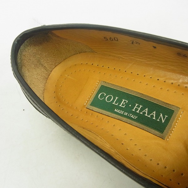 実際に弊社で買取させて頂いたCOLE HAAN/コールハーン レザー ビット ローファー 560/7.5の画像 4枚目