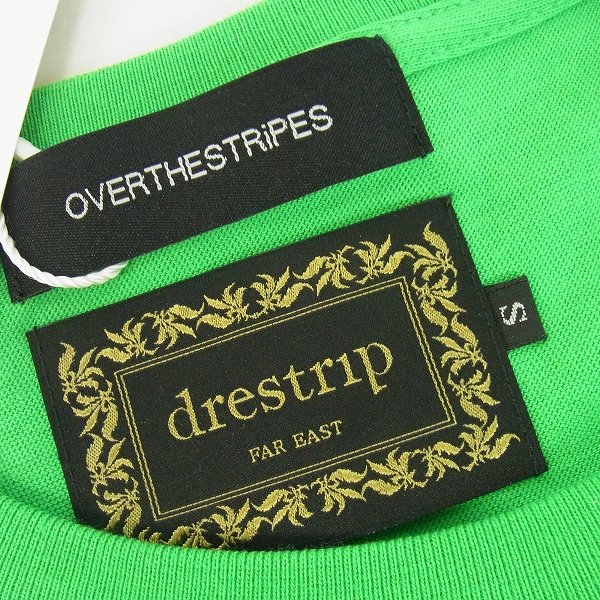 実際に弊社で買取させて頂いた【未使用】drestripドレストリップ × オーバーザストライプス プリントTシャツ グリーン Sの画像 2枚目