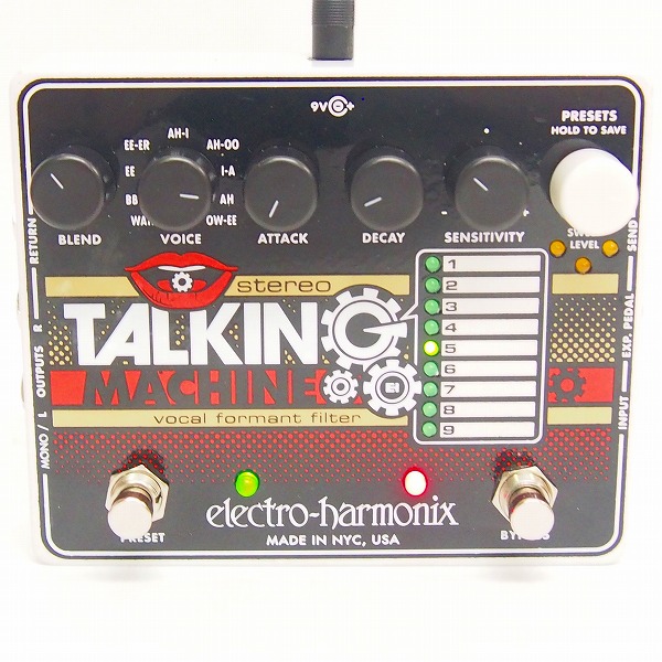 実際に弊社で買取させて頂いた【動作確認済】electro-harmonix /エレクトロハーモニクス Stereo Talking Machine エフェクターの画像 1枚目
