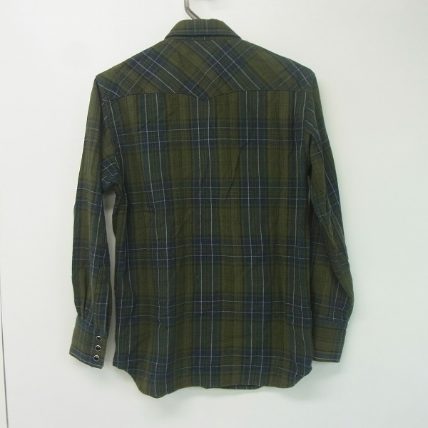 実際に弊社で買取させて頂いたCelt&Cobra/ケルト&コブラ チェックシャツ/ネルシャツ グリーン系 XSの画像 1枚目
